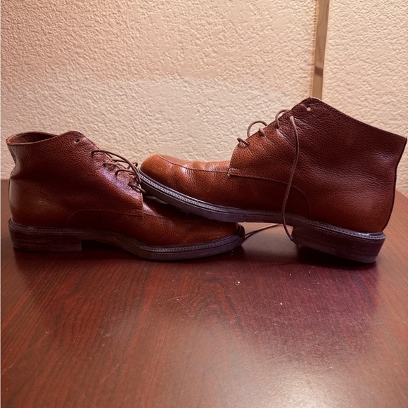 Brown Chukka Boots with Rich Leather Finish - Picture 2 of 16